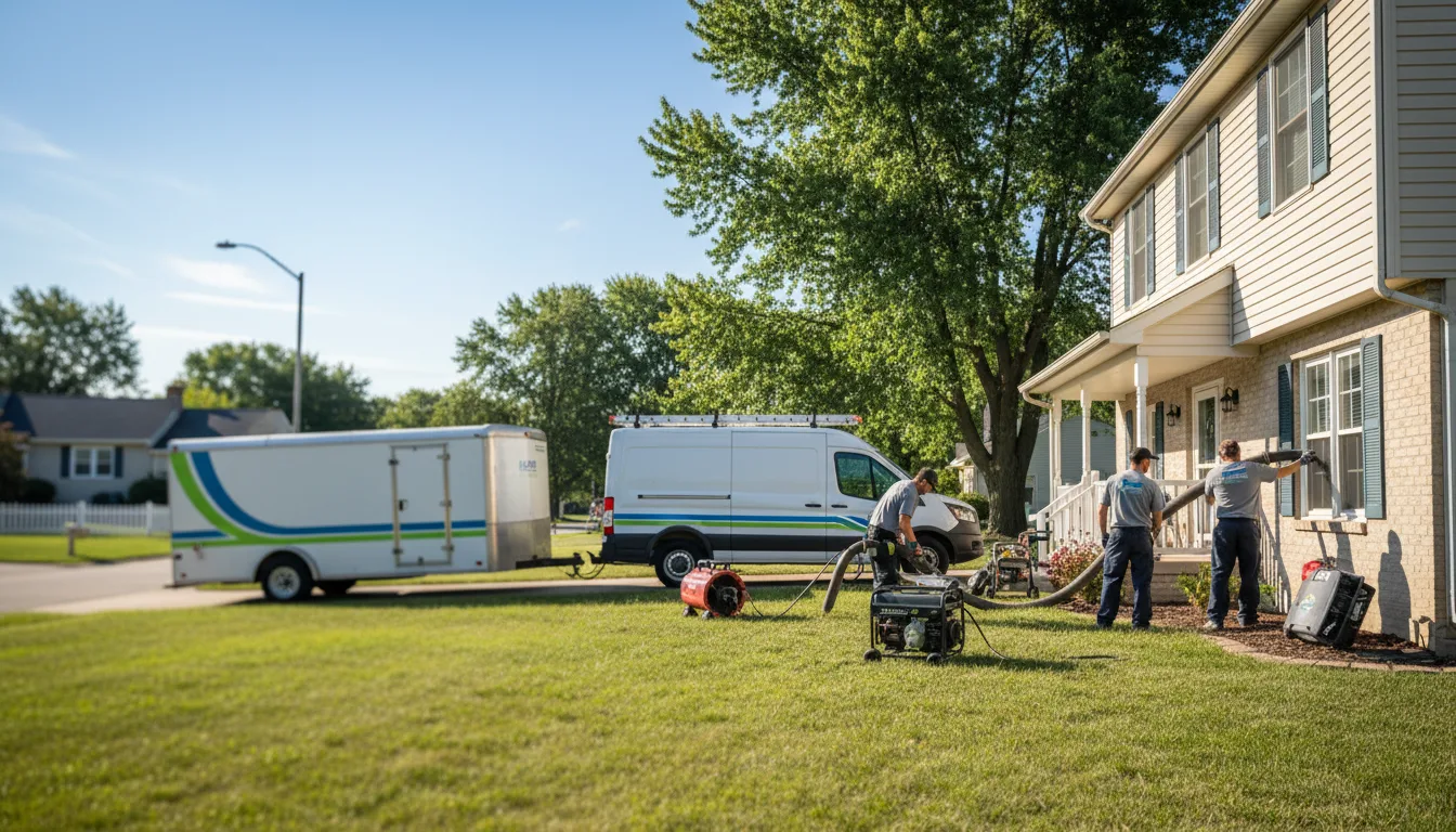 Flooded Basement Restoration And Cleanup With Repair in Enfield, IL near me